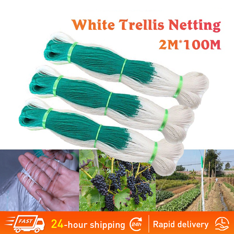 Garden Plant Climbing Net cucumber vegetables trellis net White Nylon ...