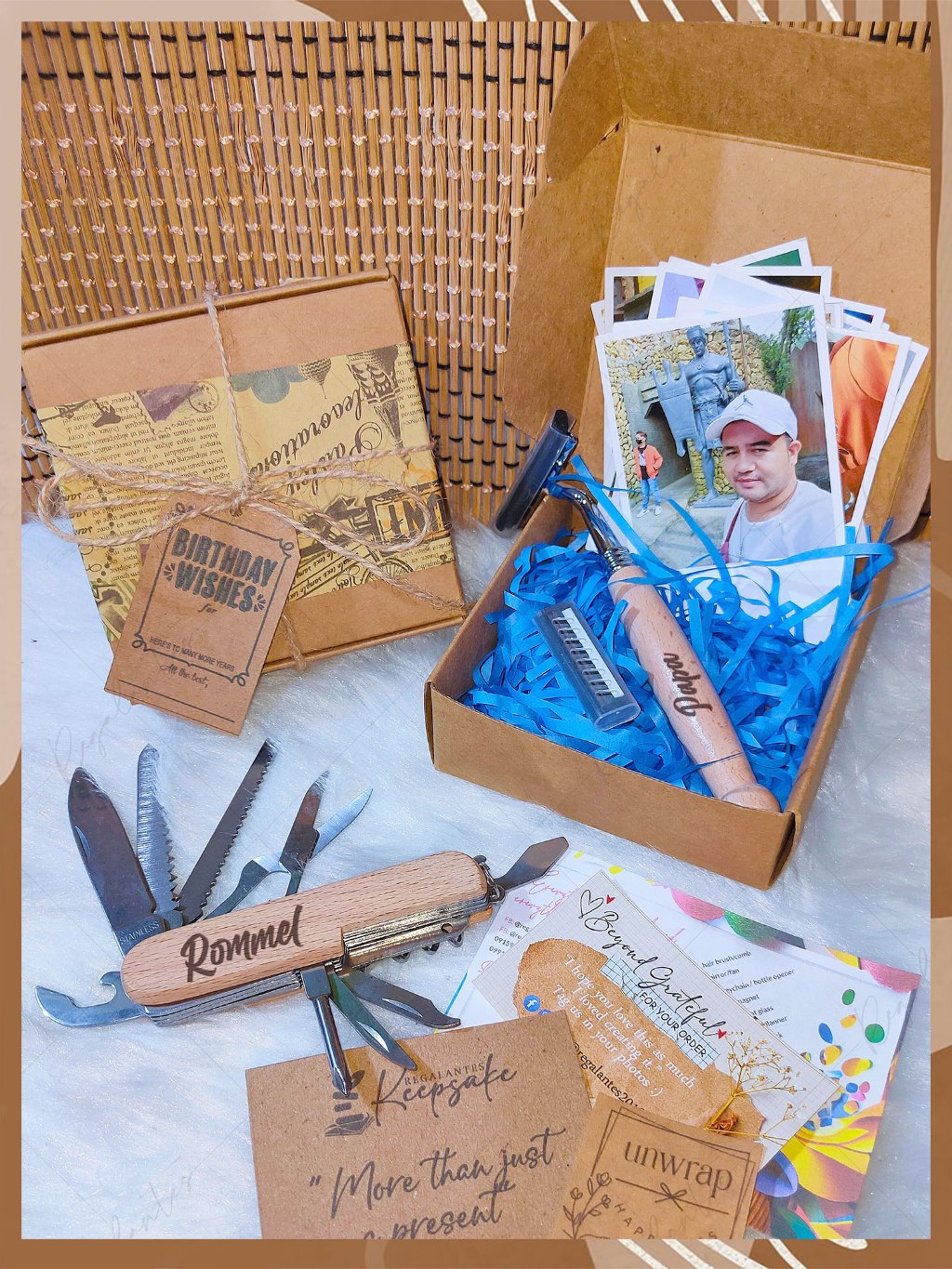 Personalized Engraved Gift Set FOR MEN with Complete Fillers ...