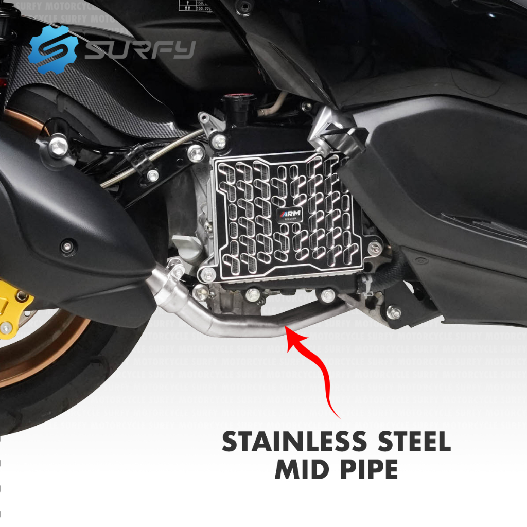 Racing Hero Pipes Muffler V4 Set For Nmax V2 Power Pipes With Stainless ...