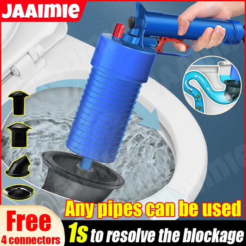 High Pressure Toilet Plunger Drain Declogger Toilet Cleaner Kitchen ...