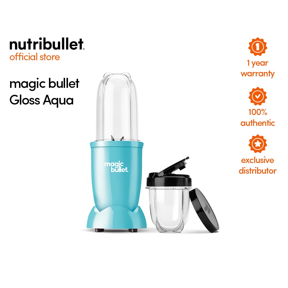 Magic Bullet Blender Ice Crushing Nutrition Extractor Safety Lock Gloss Aqua Shopee Philippines