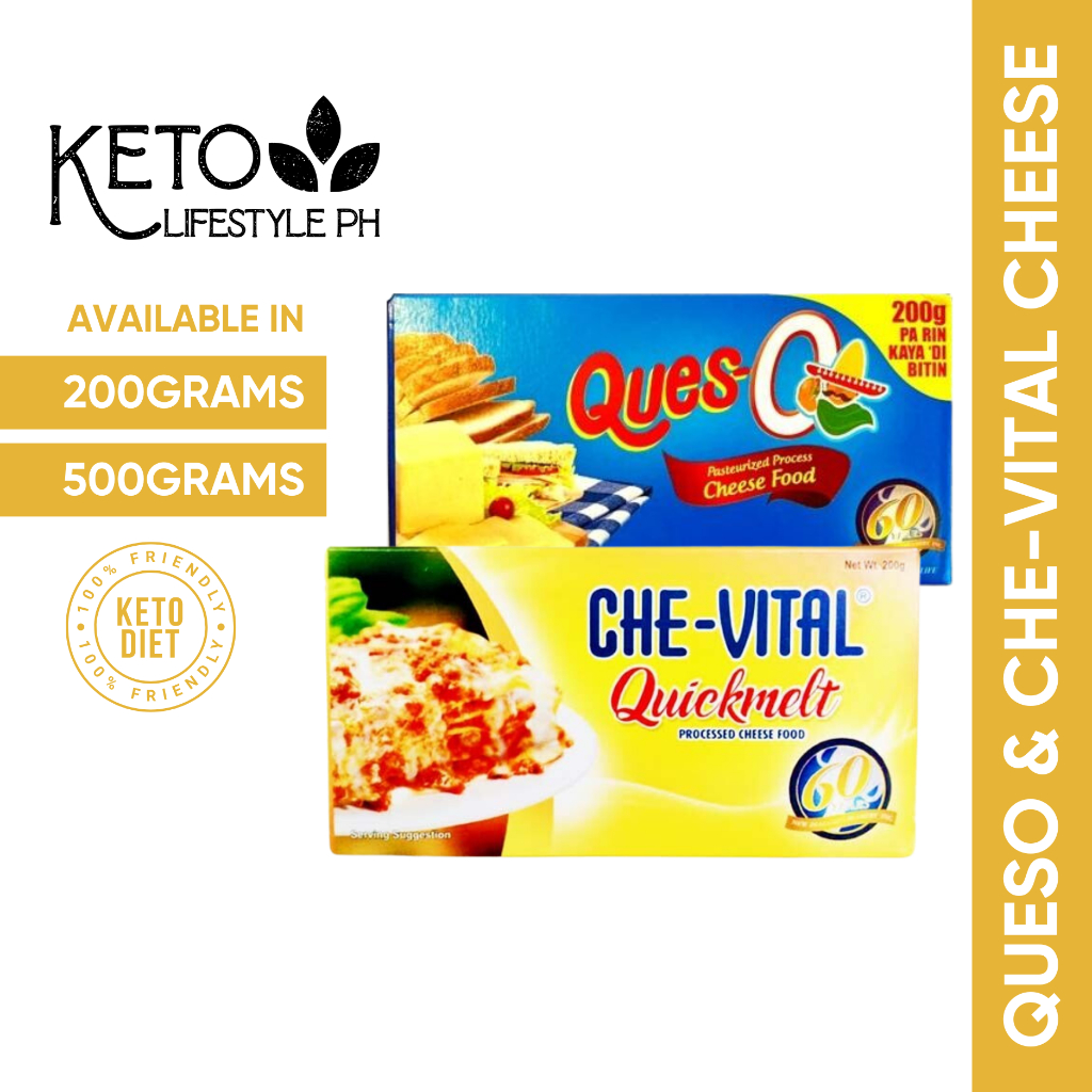QuesO & CheVital Quickmelt Cheese 200g500g (KETO APPROVED) Shopee