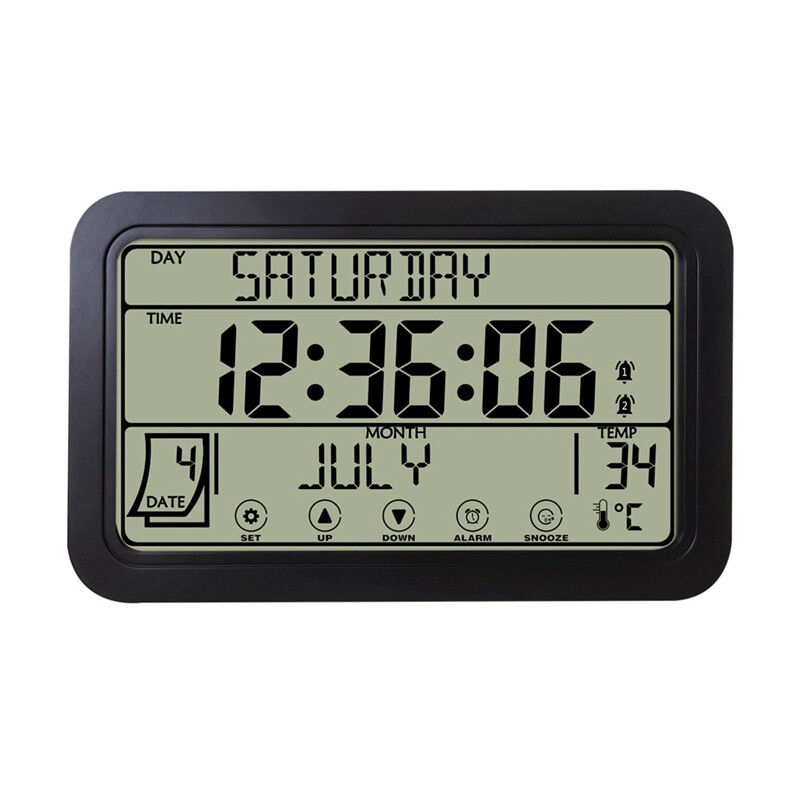 Large Screen Digital Wall Clock Home Electronic Wall Clock Student ...