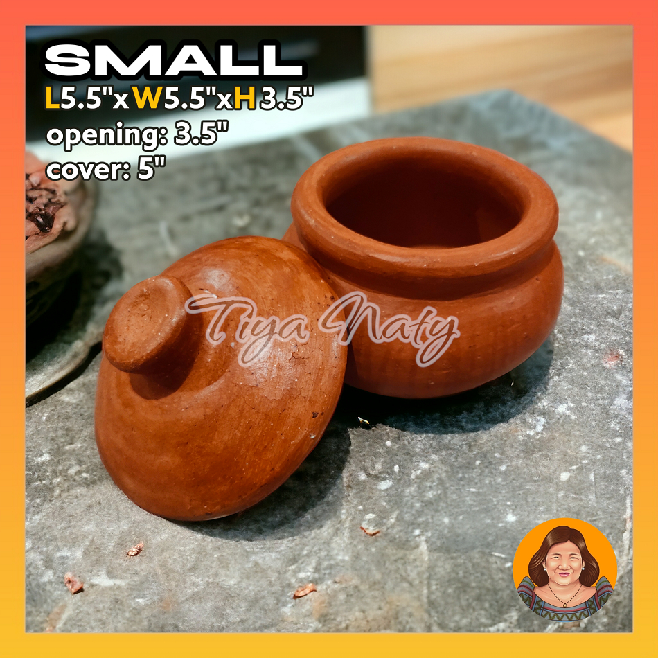 TIYA NATY 750ml Primitive Cooking Pot Palayok Terracotta Natural Rustic ...