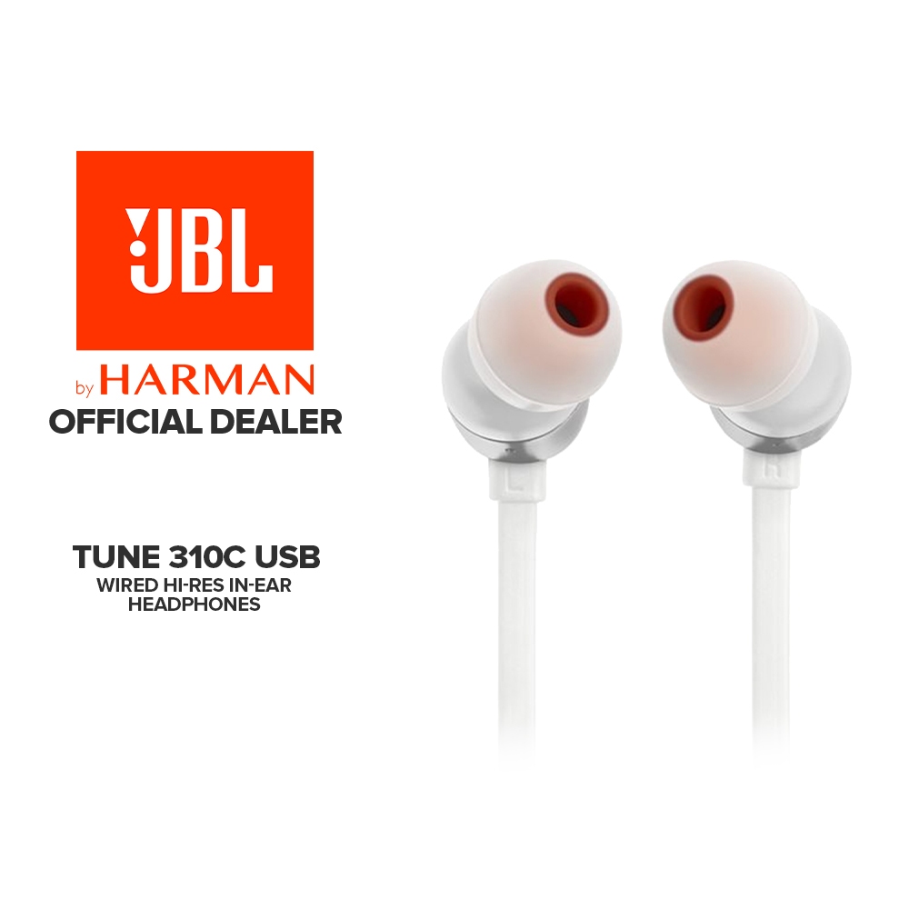 JBL Tune 310C USB Type C | Wired Hi-Res In-Ear Headphones | Shopee ...