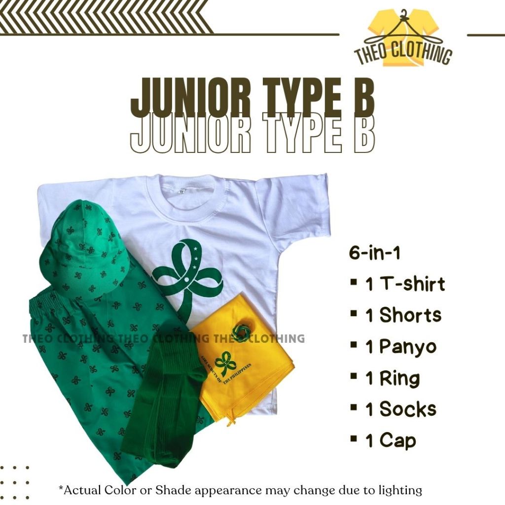 6in1 Junior Type B Complete Set of Uniform for Girl, Grade 4-6, Theo  Clothing