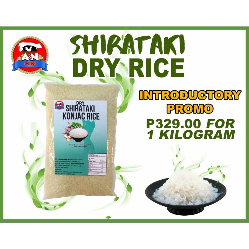 Dried / Dry Shirataki Rice / Konjac Keto Low Carb / 1kg 500g | Shopee ...