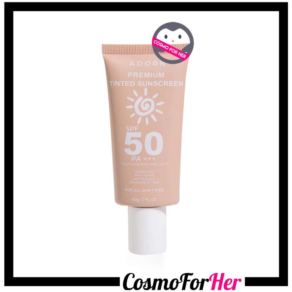 Authentic Adorn Tinted Premium Sunscreen SPF50 PA+++ 50g | Shopee ...
