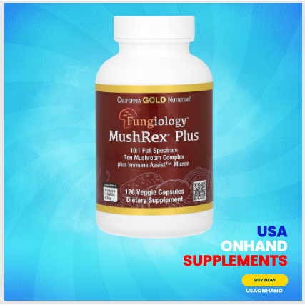USAOnhand| California Gold Nutrition, Fungiology, MushRex Plus, Full ...