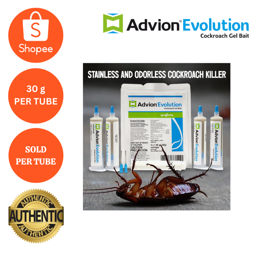 ADVION SYNGENTA EVOLUTION COCROACH KILLER GEL BAIT 30g PER TUBE ...