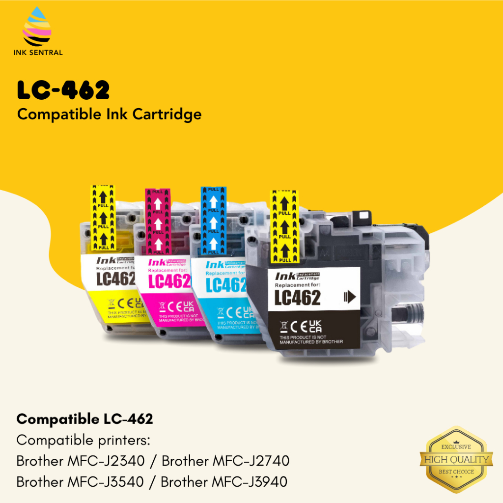 LC462 LC-462 Compatible Ink Cartridge for Brother MFC J2340 J2740 J3540 ...