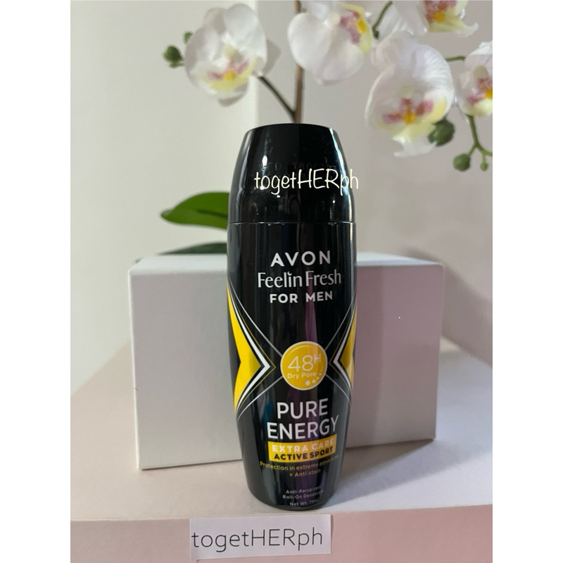 Avon Feelin Fresh deodorant roll on Tawas Gluta powder light power