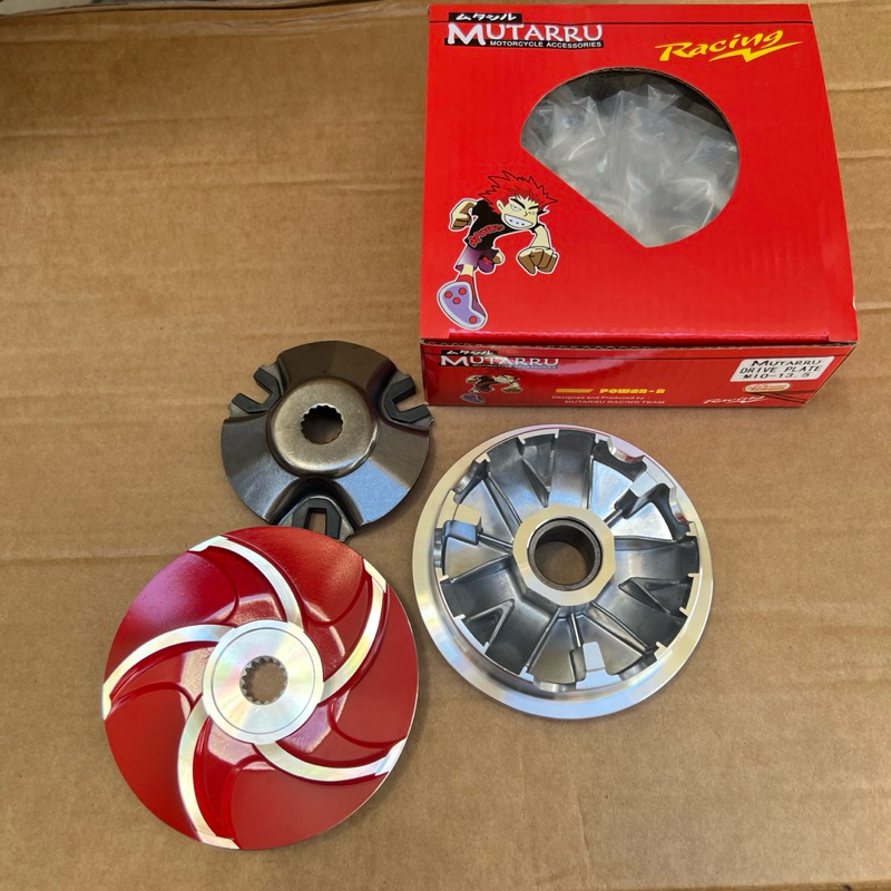 MUTARRU RACING PULLEY AND DRIVE FACE FOR MIO fino carb, 13.5mm sporty