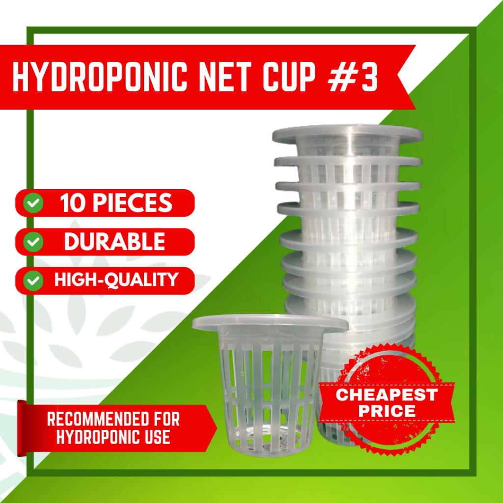 10 PIECES - HYDROPONIC NET CUP NO. 3 - - FOR HYDROPONIC USE - MAI SPACE ...