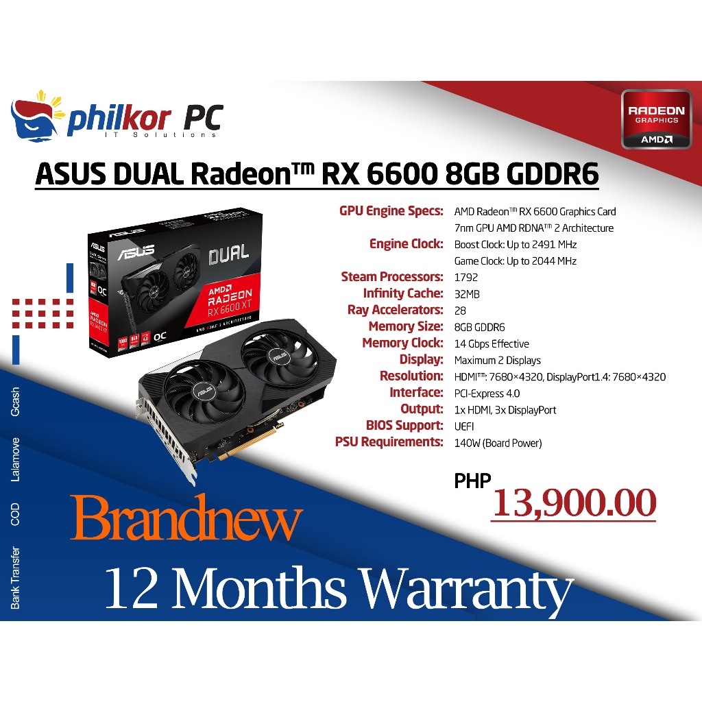 SUPER SALE!!! Brandnew Radeon AMD Graphics Card, RX 6600, RX 7600, RX ...