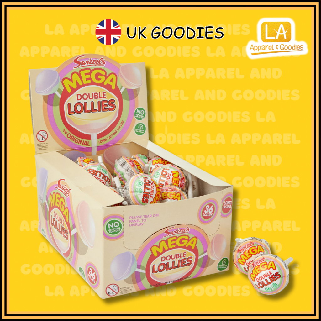 Swizzels Mega Double Lollies 32g Lollipop Super Big from UK | Shopee ...