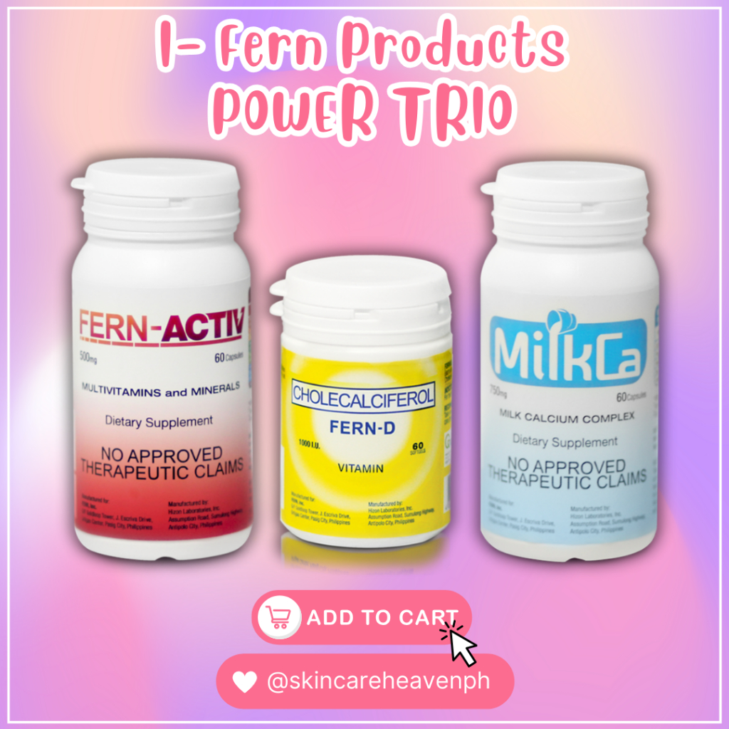 I Fern Products | POWER TRIO Vitamins, FERN ACTIVE, FERN-D and MILKCA ...