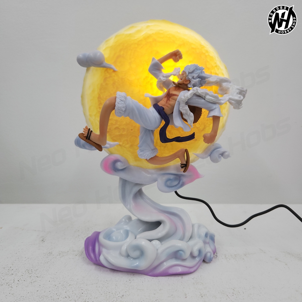 GK BHS KO One Piece Moon Nika Luffy Gear 5 w/ LED | Shopee Philippines