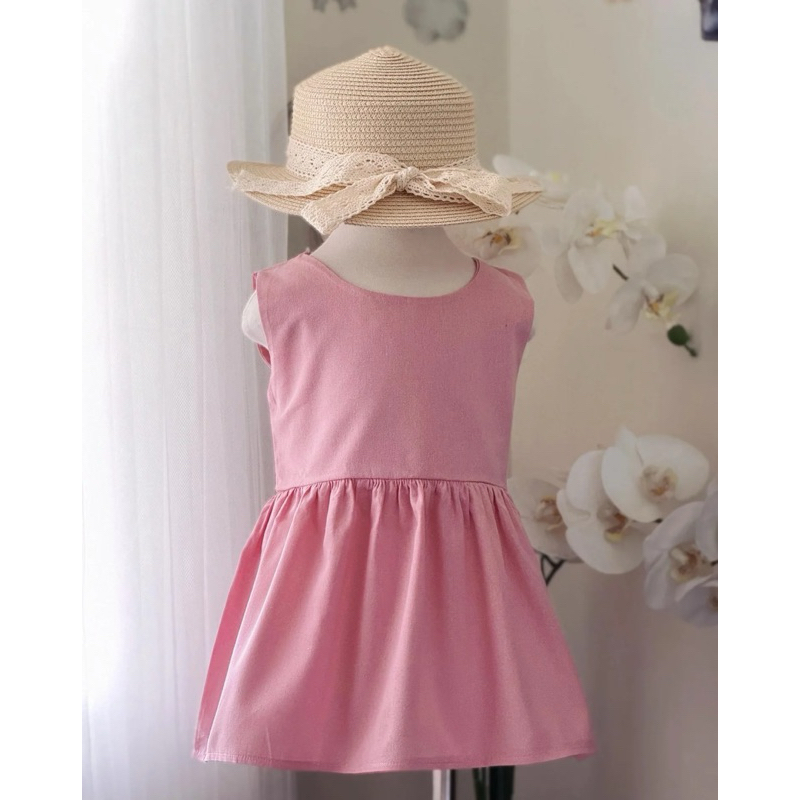 Little Rascals Cheenee Baby Girl Dress in Blush Pink 1-6 years old Soft ...