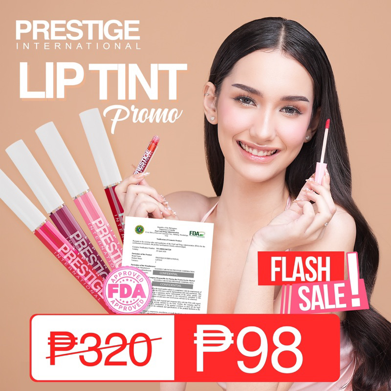 4pcs. Prestige Liptint with 4 random Variants | Shopee Philippines