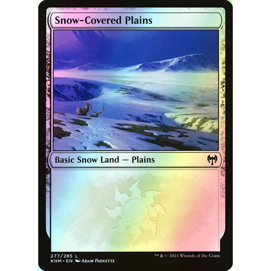 Snow-Covered Basic Lands KHM MH1 Full Plains Island Swamp Mountain ...