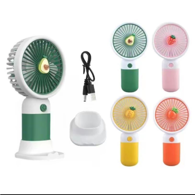 mini fan fruit design rechargeable fan standing fan | Shopee Philippines