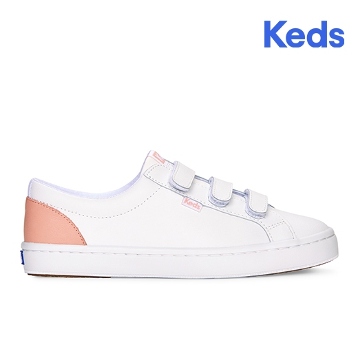 Keds Women's Tiebreak Leather Sneaker White / Blossom (WH67880 ...