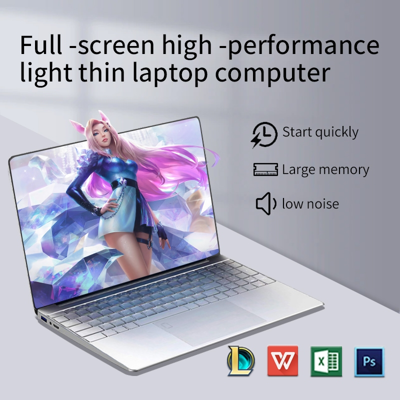 Laptop 16-inch PC 20GB RAM 512GB SSD New Intel Celeron N5095 Office ...