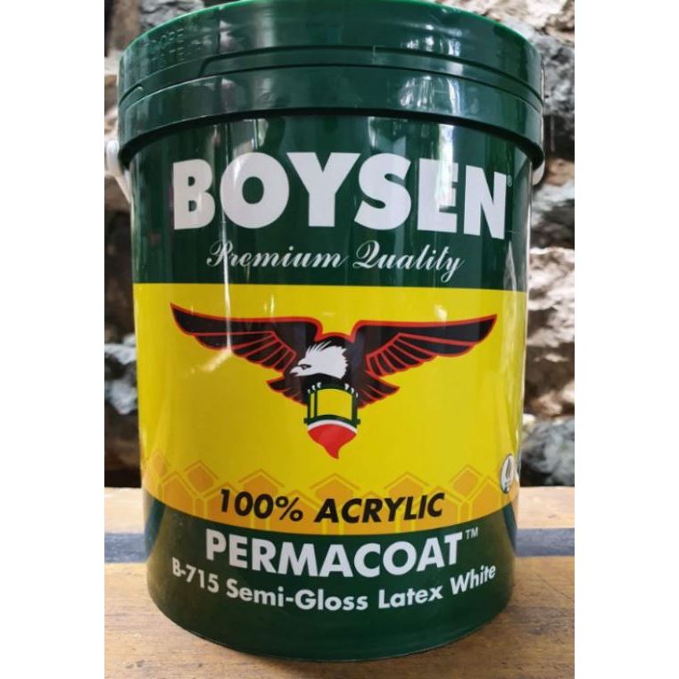 BOYSEN Permacoat B-715 Semi-Gloss Latex [WHITE] 4L | Shopee Philippines