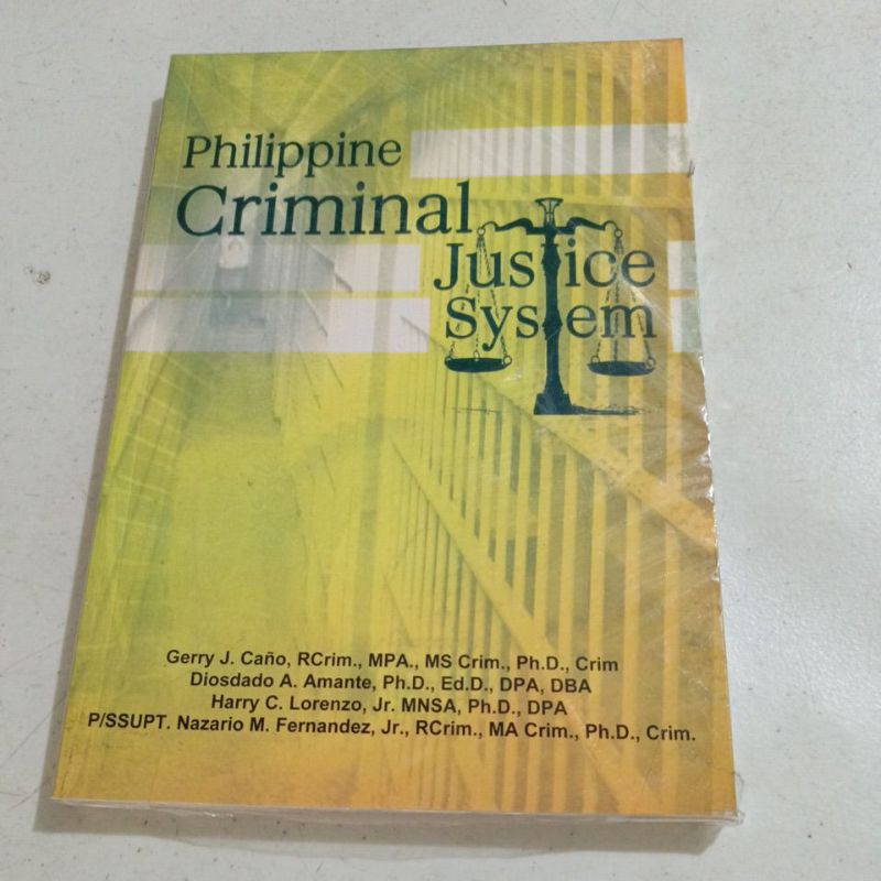 Philippine Criminal Justice System (Caño) | Shopee Philippines