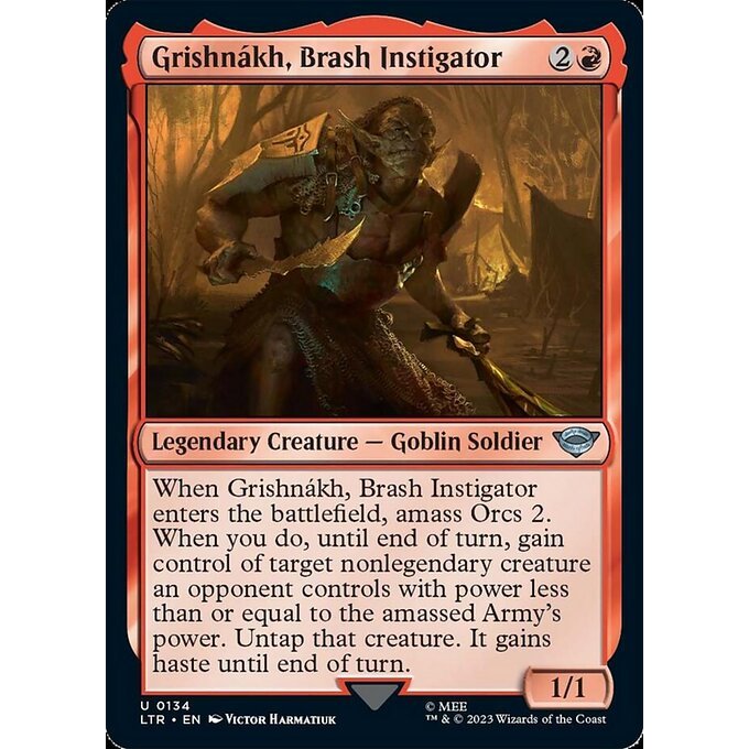 MTG Grishnakh, Brash Instigator (LTR) | Shopee Philippines
