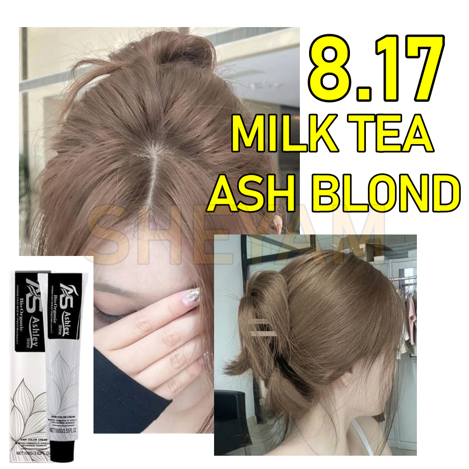 8.17 MILK TEA ASH BLOND ASHLEY SET WITH OXIDIZING | Shopee Philippines