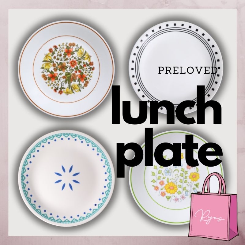 CORELLE Lunch Plate (PRELOVED) | Shopee Philippines