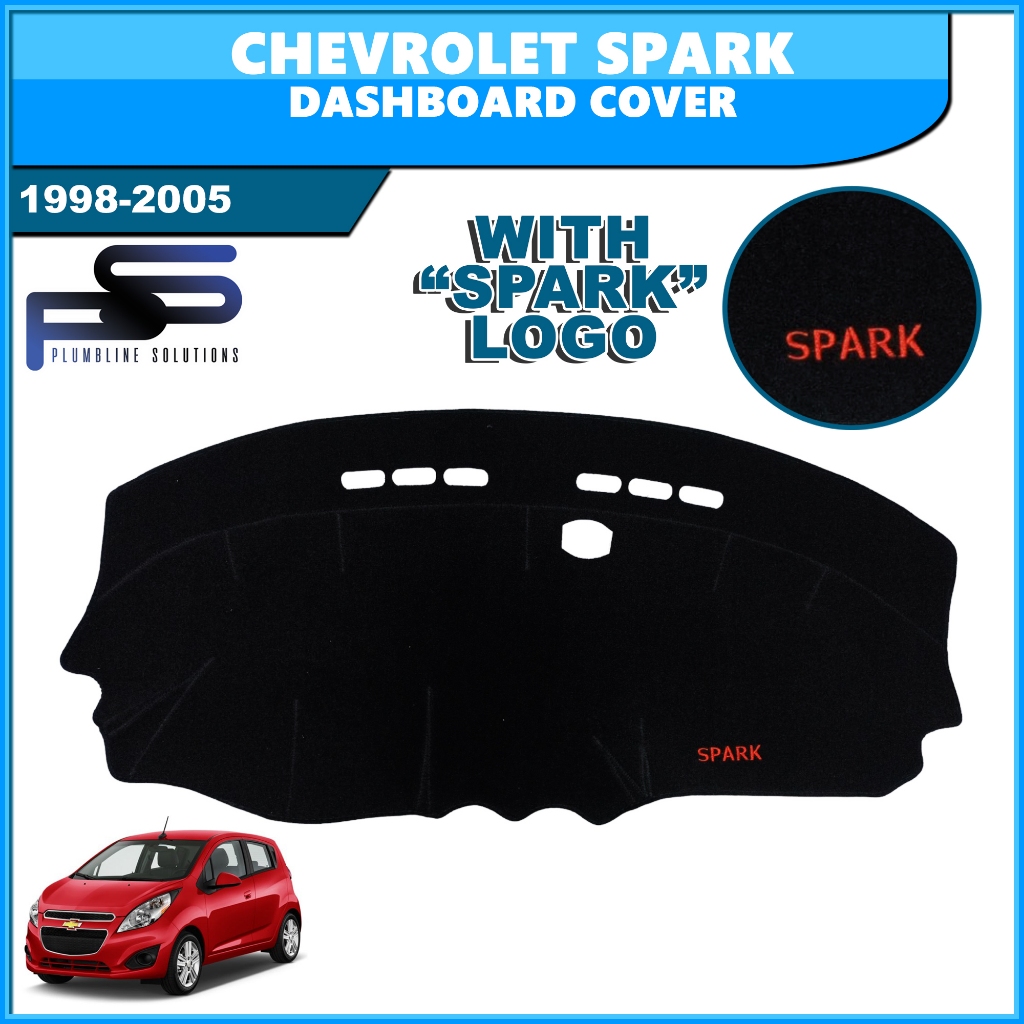 Dash Designs Custom Carpet Dash Cover For Chevrolet Spark 2016-2021 – Black