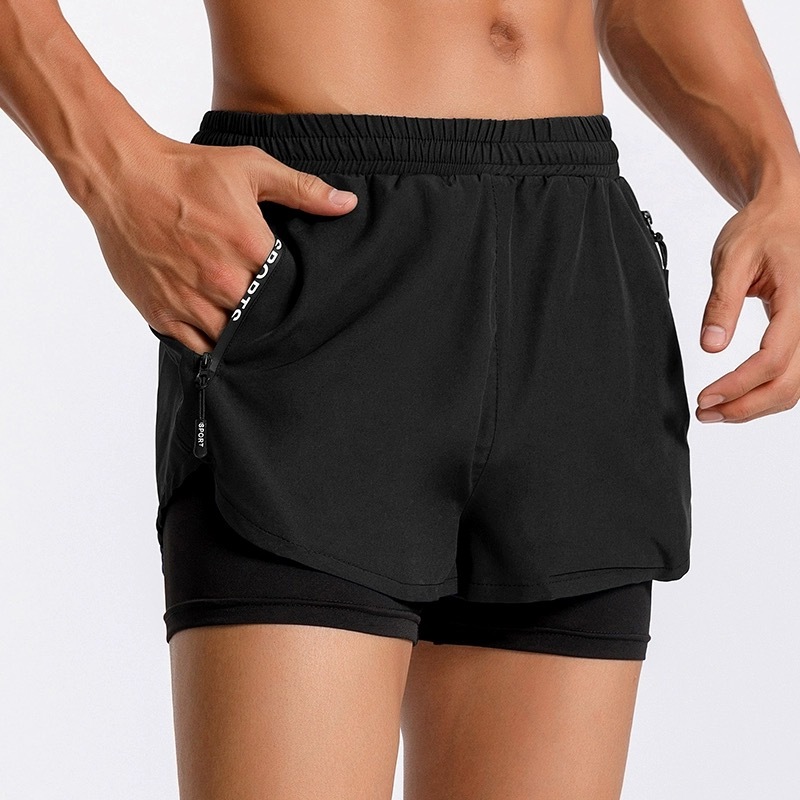 Jacky Unisex cycling shorts running short sports 2 in 1 shorts With Zipper Shopee Philippines