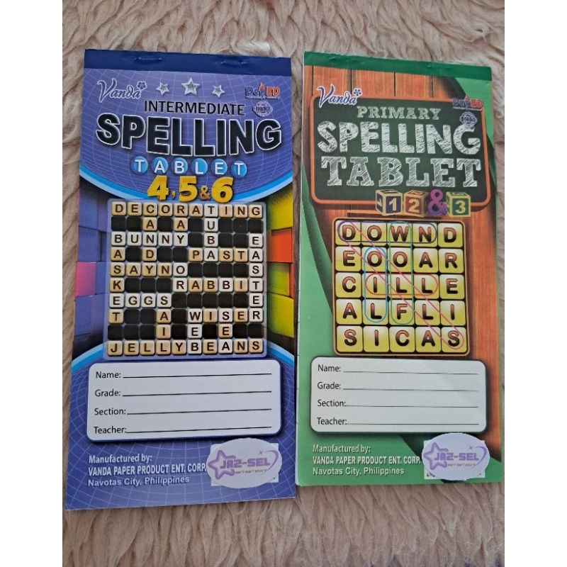 spelling booklet / tablet sold per piece | Shopee Philippines