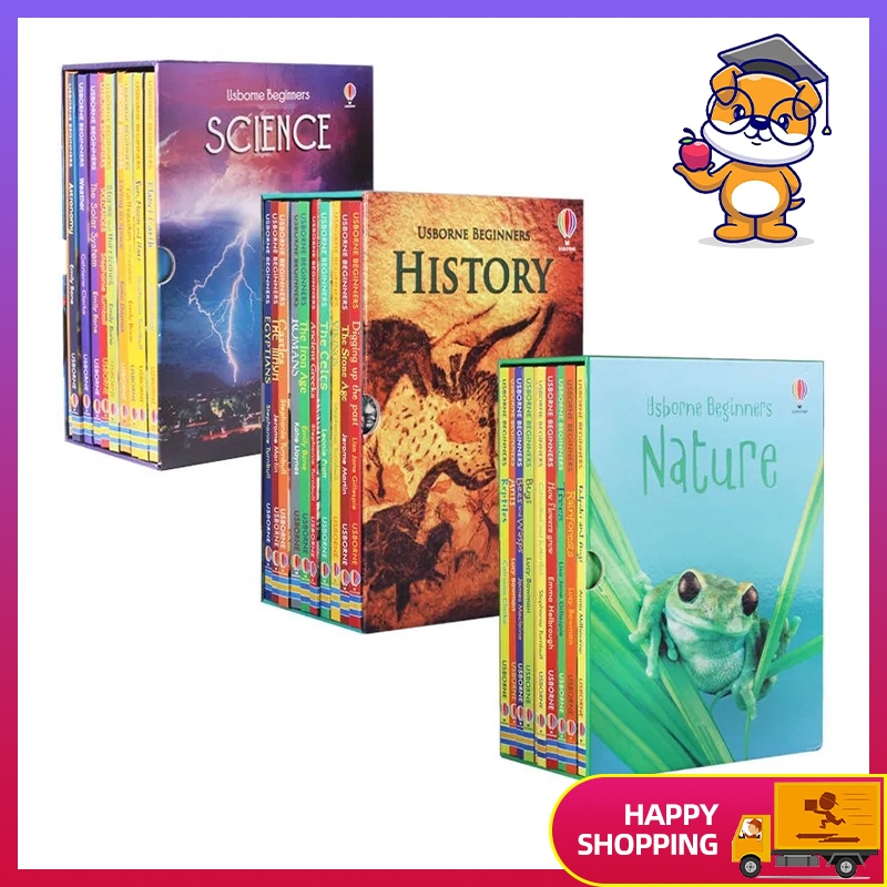 COD ۩10 Hardcover Books in Box Usborne Beginners History, Nature ...
