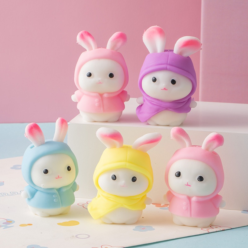 Creative and novel dress-up rabbit flour pinching and venting ball to ...