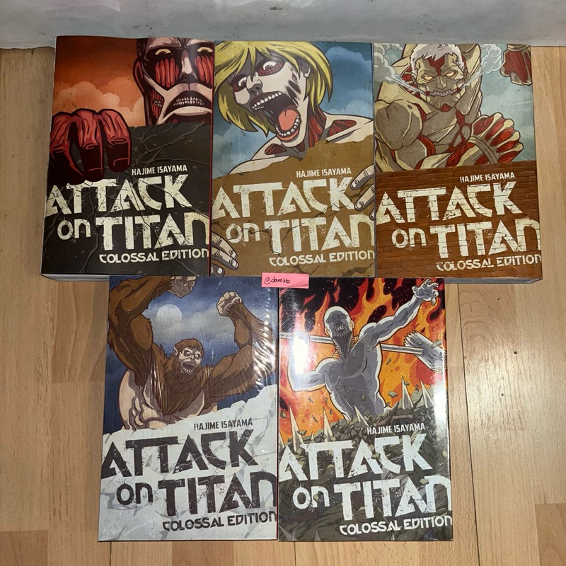 Attack on Titan Colossal Edition, Vol. 1, Vol. 2, Vol. 3, Vol. 4, Vol ...