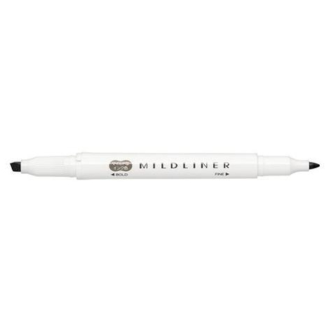 Zebra Mildliner MILD DARK GRAY Double-Ended Highlighter Shopee