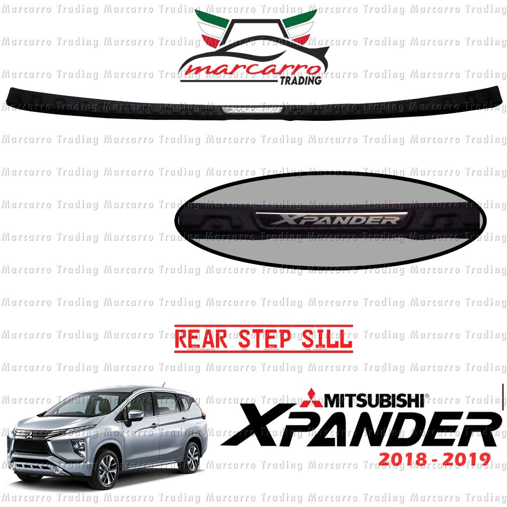 Mitsubishi Xpander 2018-2019 Rear Bumper Step Sill Guard (Rubber ...
