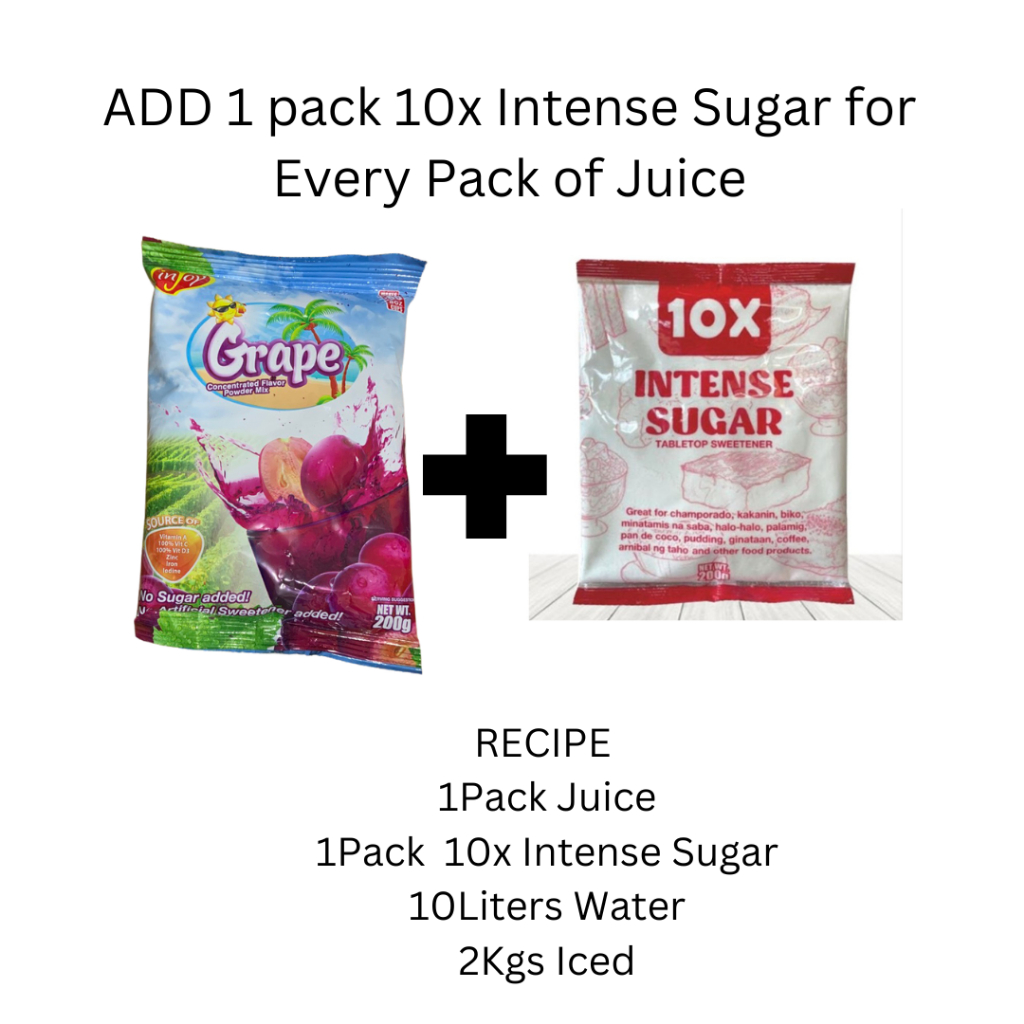 inJoy Concentrated Flavored Juice Powder MIx and 10x Intense ...