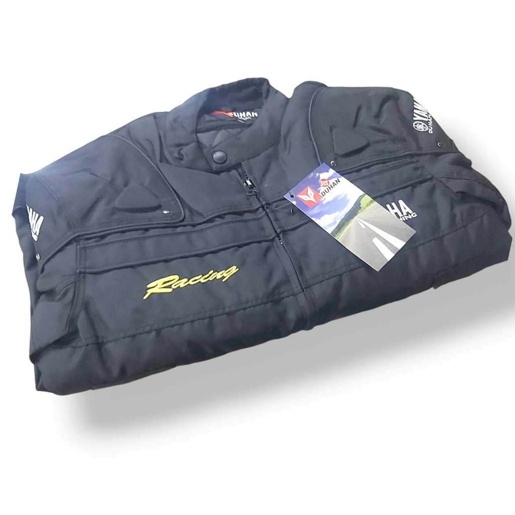 Riding jacket with padded plain black | Shopee Philippines