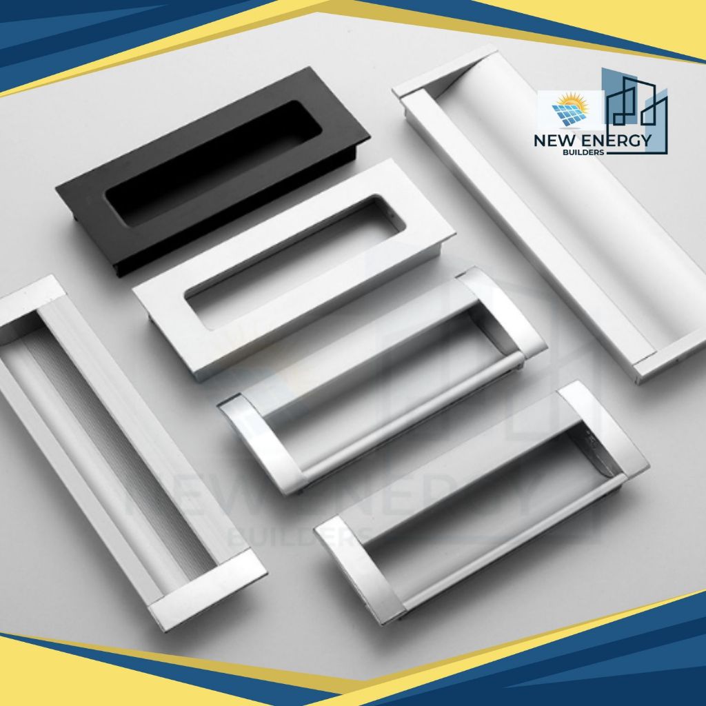N.E.B || Aluminum Alloy Embedded Handles Gold/Black/Silver Hidden Door ...