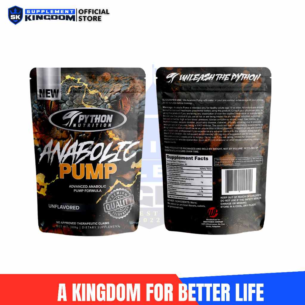 Python Nutrition Anabolic Pump | Advanced Anabolic Formula | Shopee ...