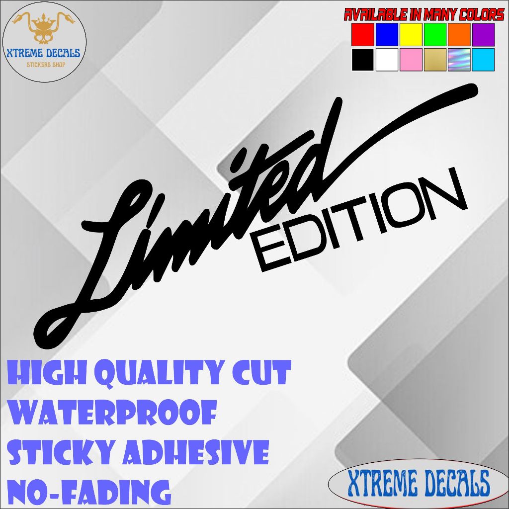 Limited edition diecut sticker waterproof | Shopee Philippines