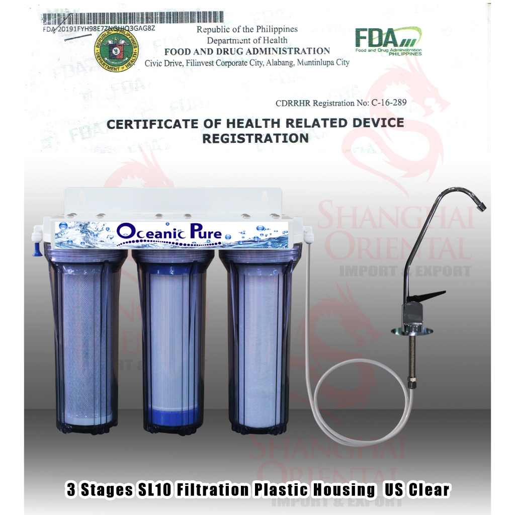 3 Stage SL10 Fil Plastic Hsng - US Clear (Oceanic Pure) NEW | Shopee ...