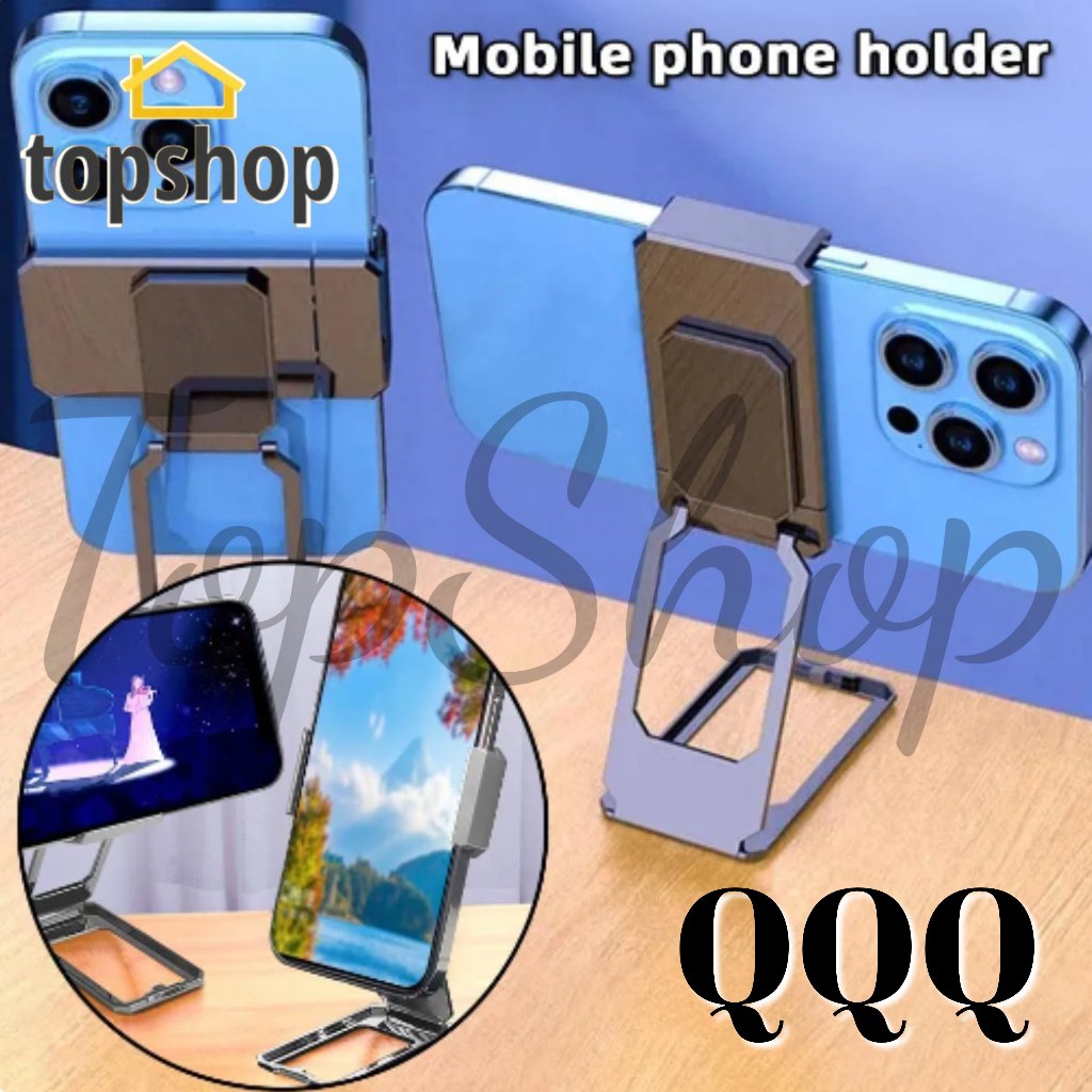 QQQ 1pc Universal Back Clamp Phone Stand 360°Rotating Holder