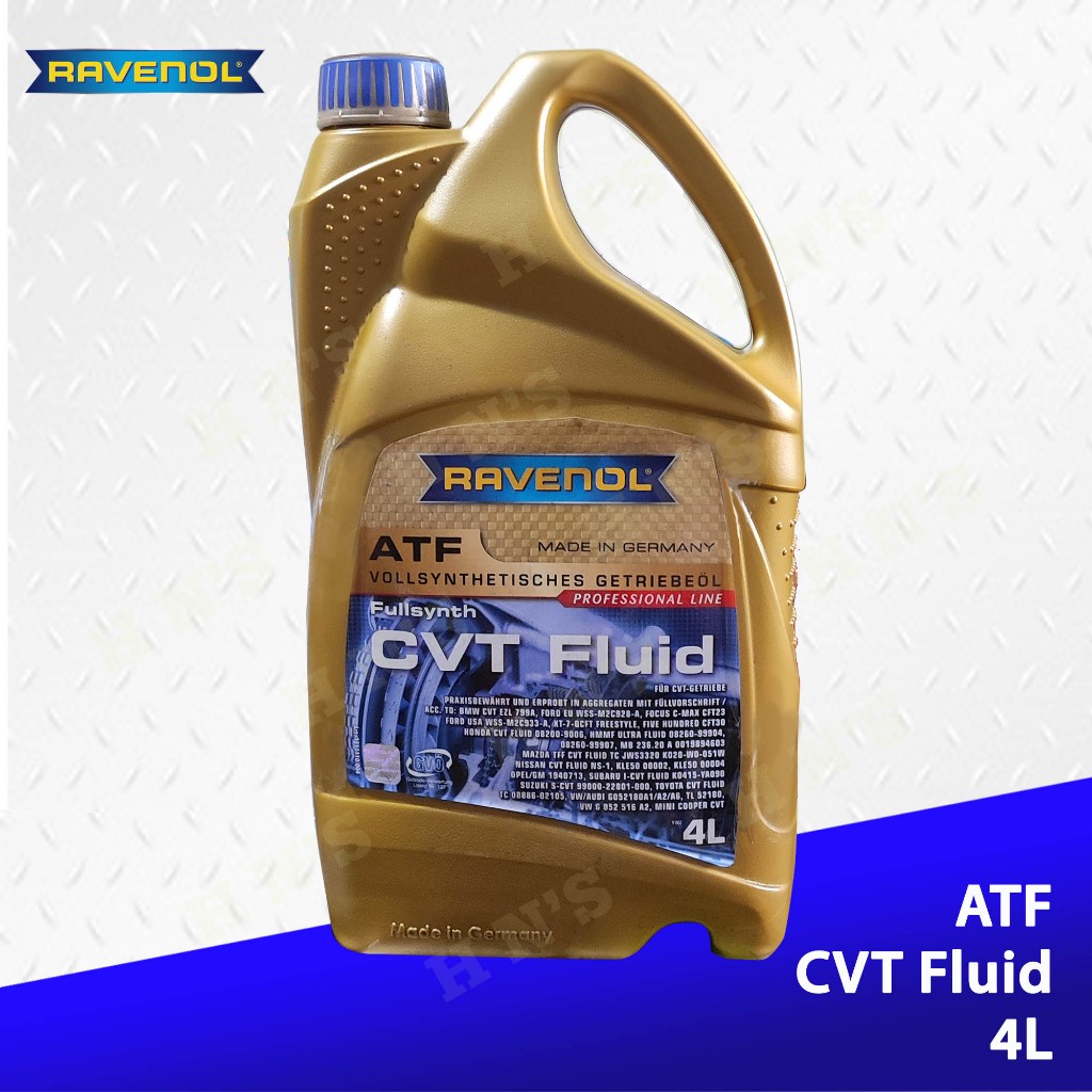 RAVENOL Fully Synthetic CVT Fluid 4L ( CVTF-J4 / CVT Green / Subaru ...