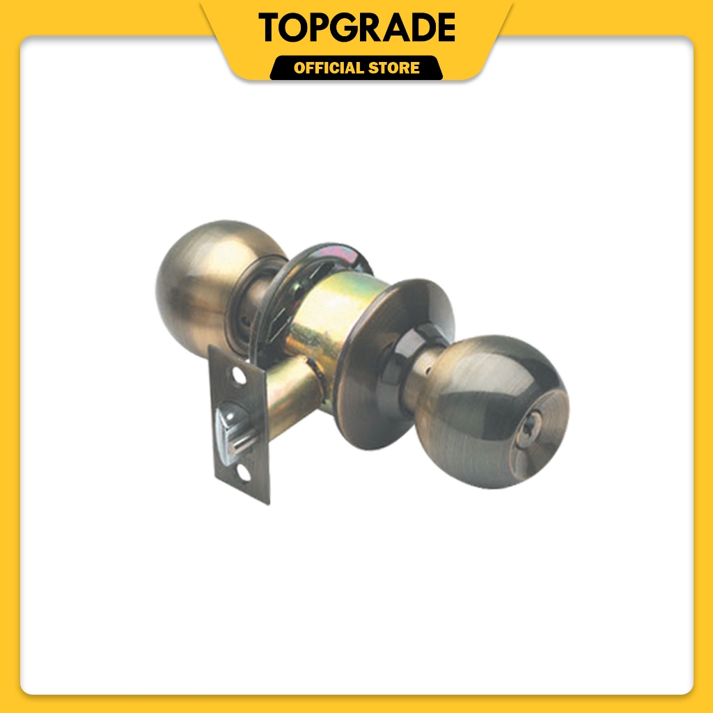 TOPGRADE TLCK102-AB Cylindrical Lockset Antique Brass | Shopee Philippines